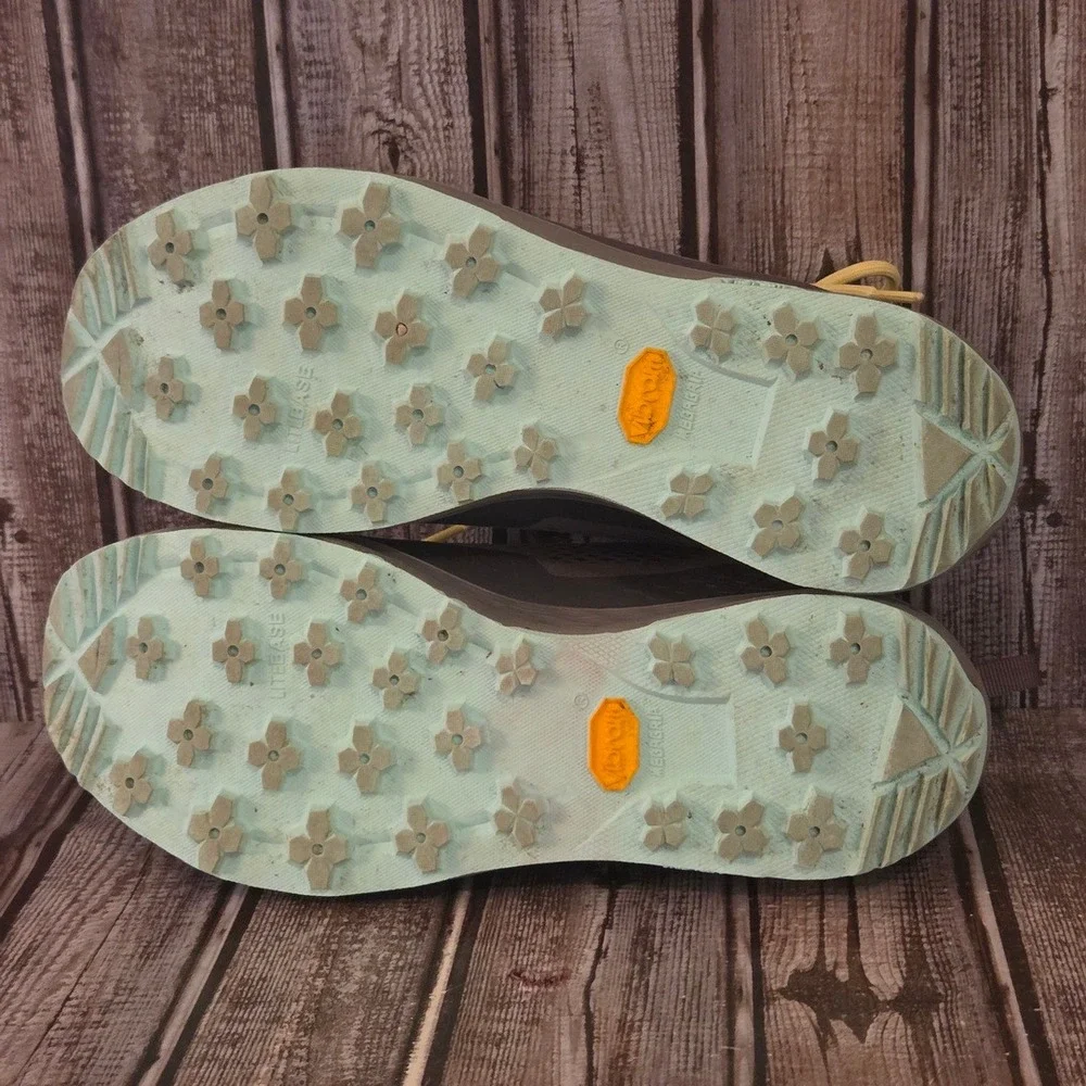 Sz 8.5 M Womens Vasque NatureTex Breeze LT NTX Low Hiking Shoes Brown Vibram